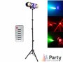 Suporte c/ Projetor Astro/Wash/Strobe/Laser RGBw Party
