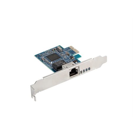 Lanberg ethernet placa de rede rj45 pci - e 1 porta gigabit lp