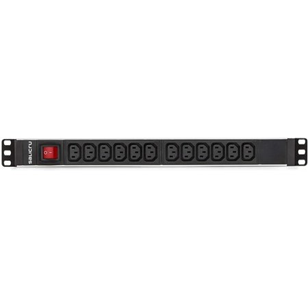 Tira Salicru para rack 19 polegadas sps pdu 12 soquetes interruptor iec