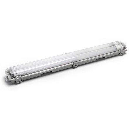 Armadura T8 c/ 2 Lâmpadas LED Tubular 2X9W 60cm 4000K IP65