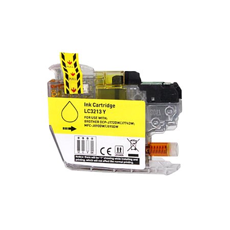 Brother LC3213/LC3211 Tinteiro Amarelo - Compatível