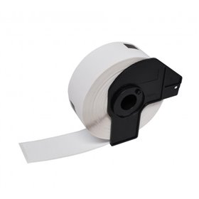 Brother DK11203 - Etiquetas Precortadas para Pastas - 17x87 mm - 300 Unidades - Texto Preto sobre fundo branco - Compatível