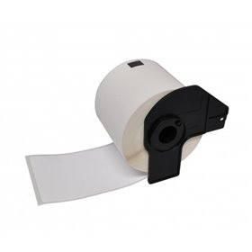 Brother DK11208 - Etiquetas Precortadas de Endereço Grandes - 38x90 mm - 400 Unidades - Texto Preto sobre fundo branco - Compatí