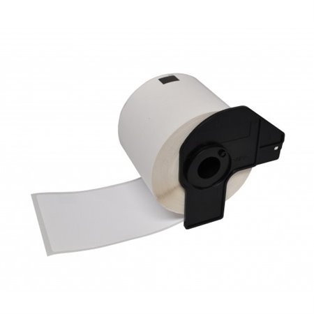 Brother DK11208 - Etiquetas Precortadas de Endereço Grandes - 38x90 mm - 400 Unidades - Texto Preto sobre fundo branco - Compatí