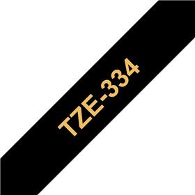 Brother TZe334 Cinta Laminada de Etiquetas - Compatível
