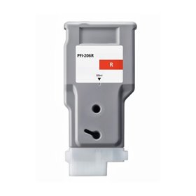 Canon PFI206 Tinteiro Vermelho Pigmentado - Compatível