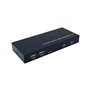 Switch Aisens HDMI KVM 4K@60HZ USB 1U-2PC com fonte de alimentação - cor preta