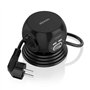 Power Strip multifuncional de mesa Aisens com 3 tomadas + 2xUSB-C - 2xUSB-A - 1,4m - cor preta