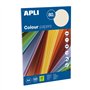 Pacote Apli com 100 folhas de papel A4 - 20 folhas por cor - Cores pastel sortidas