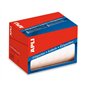 Rolo de 400 etiquetas retangulares Apli, 53x82mm - Adesivo permanente - Bordas arredondadas - Ideal para escrita à mão - Brancas