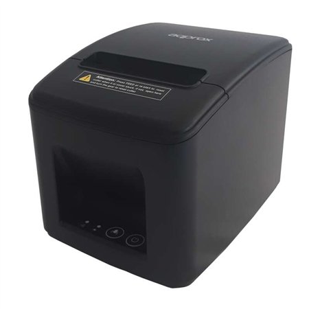 Impressora de recibos térmica aproximada - Resolução 203 dpi - Velocidade 200 mm/s - USB, RJ45, RJ11 - Corte automático e corte 