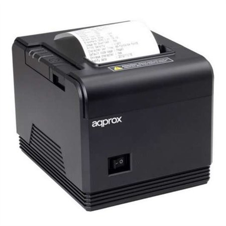 Impressora de recibos térmica aproximada - Resolução 203dpi - Velocidade 200mm/s - USB, RS232 e RJ11 - Corte automático e corte 