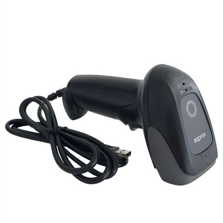 Leitor de código de barras USB aproximadamente 1D/2D - Indicador LED e bip - Velocidade de digitalização 30fps - Gatilho automát
