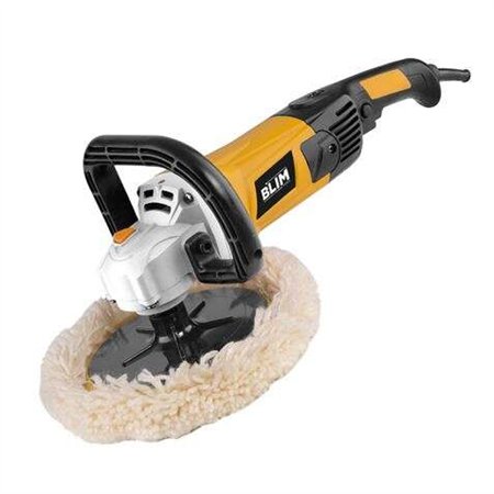 Polidora Blim 180mm - Potência 1500W - Velocidade 600-3200 rpm - Cabo ergonômico - Inclui disco de lã