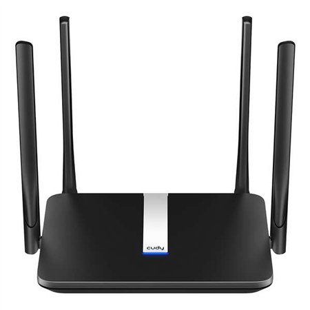 Cudy LT500 AC1200 4G LTE Roteador WiFi de banda dupla - 1 porta Wan de 10/100 Mbps e 3 portas Lan de 10/100 Mbps - 4 antenas ext