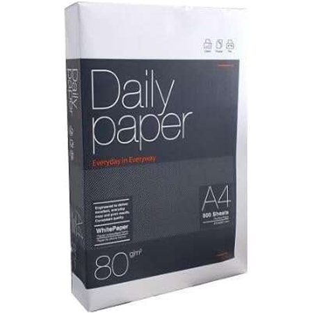 Papel Daily Paper A4 80g. 210x297mm (500 folhas) Branco