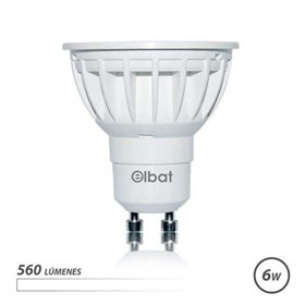 Lâmpada LED Elbat GU10 6W 560LM Luz Branca - Economia de Energia - Longa Vida Útil - Fácil Instalação - Cor Branca