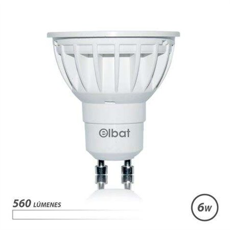 Lâmpada LED Elbat GU10 6W 560LM Luz Branca - Economia de Energia - Longa Vida Útil - Fácil Instalação - Cor Branca