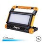 Refletor recarregável Elbat 15W - Branco frio, 6000K - 1400 lúmens - Bateria de 3,7V / 5000mAh - Recarregável via cabo USB - Cab