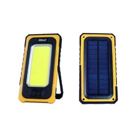 Lanterna LED solar recarregável Elbat - Gancho e ímã - COB 10W 800LM - Preta