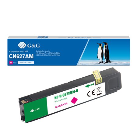 HP 971XL Tinteiro Magenta Pigmentado - G&G