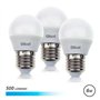 Kit com 3 lâmpadas LED Elbat G45 6W - 500LM - Base E27 - Branco Frio