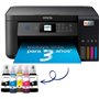 Impressora multifuncional colorida Epson EcoTank ET2870 com Wi-Fi, 33 ppm e tela LCD colorida.