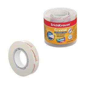 Fita adesiva de cristal Erichkrause - 12 mm x 33 m - Transparente
