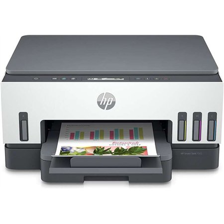 Impressora multifuncional HP Smart Tank 7005, colorida, duplex, Wi-Fi, 15 ppm
