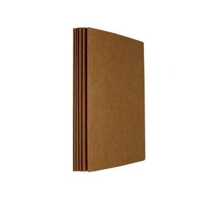 Pacote com 50 subpastas Mariola em papel kraft 200gsm - Formato fólio - Com fenda para grampo - Marrom