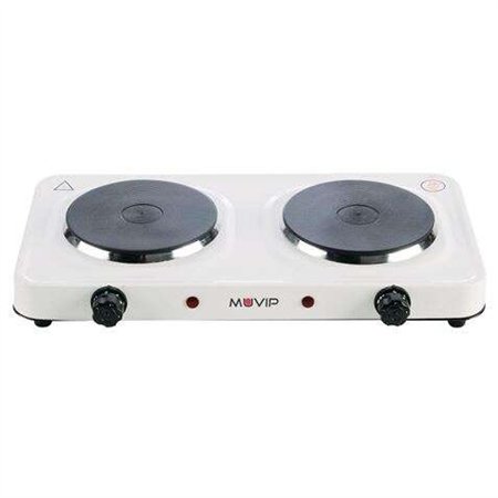 Fogão Elétrico Muvip com 2 Placas 2000W - 5 Níveis de Potência - Termostato com Sistema de Segurança