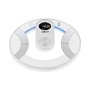 Balança de banheiro digital Muvip Round Design - Tela LCD - Plataforma de vidro - Peso máx. 180kg - Desligamento Automático