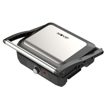 Sanduicheira Muvip 2200W - Abre até 180º - Temperatura ajustável - Placa superior inclinável - Alça fria ao toque
