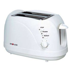 Torradeira de Pão Muvip 750W - Capacidade para 2 Fatias - 6 Níveis de Torrada - Funções Aquecer, Descongelar e Reaquecer - Parad