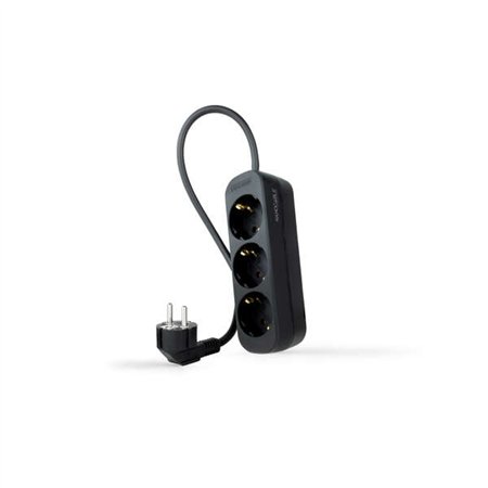 Power Strip Nanocable 3 Tomadas - 1,4m - Cor Preta