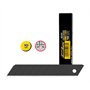 Pacote com 10 lâminas de reposição pretas para cortadores Olfa - 8 segmentos - 18 mm de largura