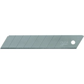 Pacote com 10 lâminas de reposição para cortadores Olfa - 8 segmentos - 18 mm de largura