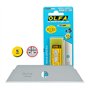 Kit com 5 lâminas de reposição Olfa para cortadores Olfa SK-4, SK-5, SK-9 e UTC-1 - Aço inoxidável
