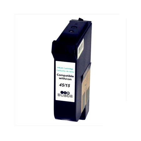 HP 45/15 Tinteiro Preto Pigmentado - Compatível