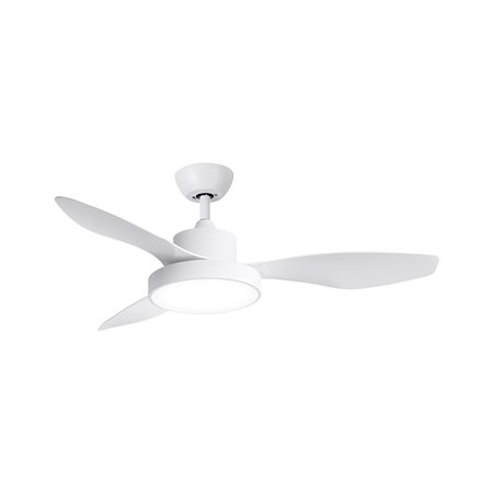 Ventilador de teto inteligente SPC Conforto DC LITE 2 com luz - Motor 42W DC - 6 velocidades, 4 modos de uso - Luz LED com 3 ton