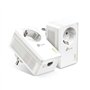 Kit inicial TP-Link AV1000 Gigabit Powerline com plugue integrado