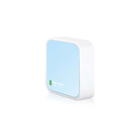 Roteador Wireless TP-Link Nano N 300Mbps - 1 EP ETH - 1 EP Micro USB - Antena Interna - Cor Branco/Azul
