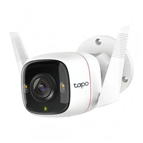 Câmera de segurança IP TP-Link Tapo C320WS 2K QHD WiFi - Visão noturna - Detecção de movimento - Proteção IP66 - Controle de voz