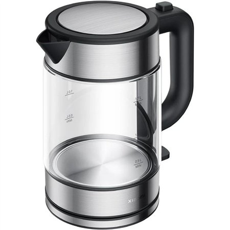 Chaleira elétrica de vidro Xiaomi Chaleira elétrica de água 2200W - Capacidade 1,7L - Vidro borossilicato - Filtro removível - A