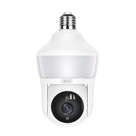 Câmera de segurança Wi-Fi XO 3MP - Detecção de movimento de 0 a 12 m - Visão noturna - Intercomunicador bidirecional - Gravação 