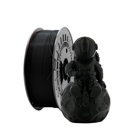 Filamento PETG 3D - Diâmetro 1,75 mm - Bobina de 2,5 kg - Cor preta