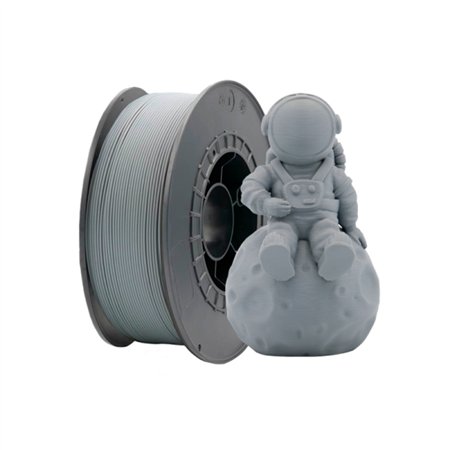 Filamento PETG 3D - Diâmetro 1,75mm - Bobina de 1kg - Cor Cinza