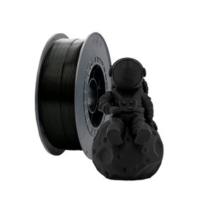 Filamento PLA 3D - Diâmetro 1,75 mm - Bobina de 2,5 kg - Cor preta