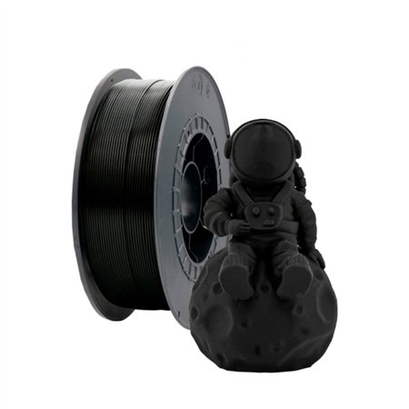 Filamento PLA 3D - Diâmetro 1,75 mm - Bobina de 2,5 kg - Cor preta