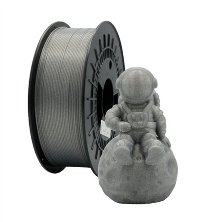 Filamento PLA GLITTER 3D - Diâmetro 1,75mm - Bobina de 1kg - Cor Prata